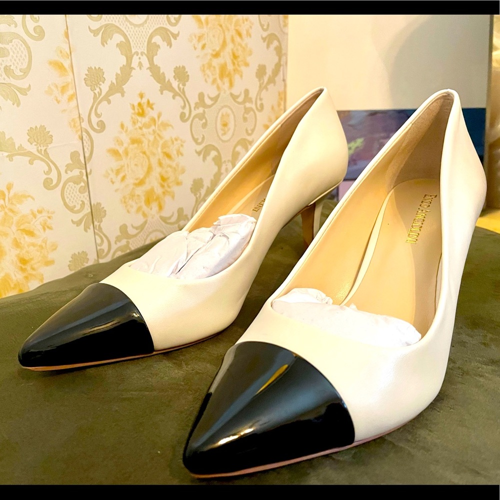 Luxurious Enzo Angiolini color block heels